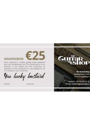 The Guitarshop Cadeaubon € 25,-