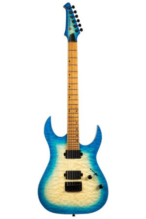 Spira Guitars S-500 QAB Trans Aqua Blue